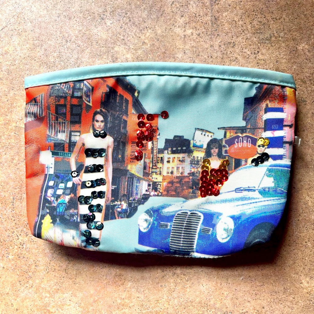 Vintage Soho New York Makeup Bag